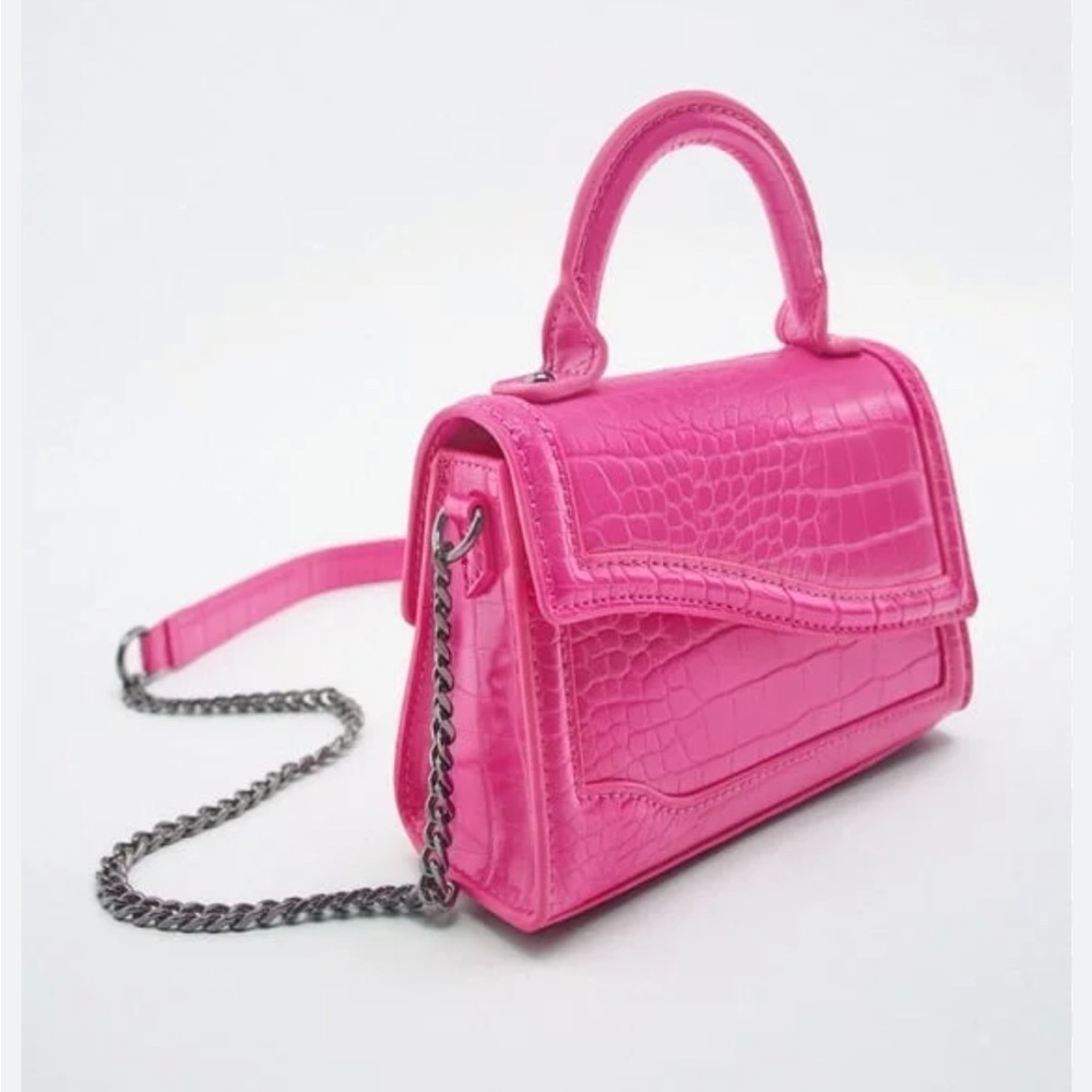 Zara Mini Pink Chain Strap Handbag